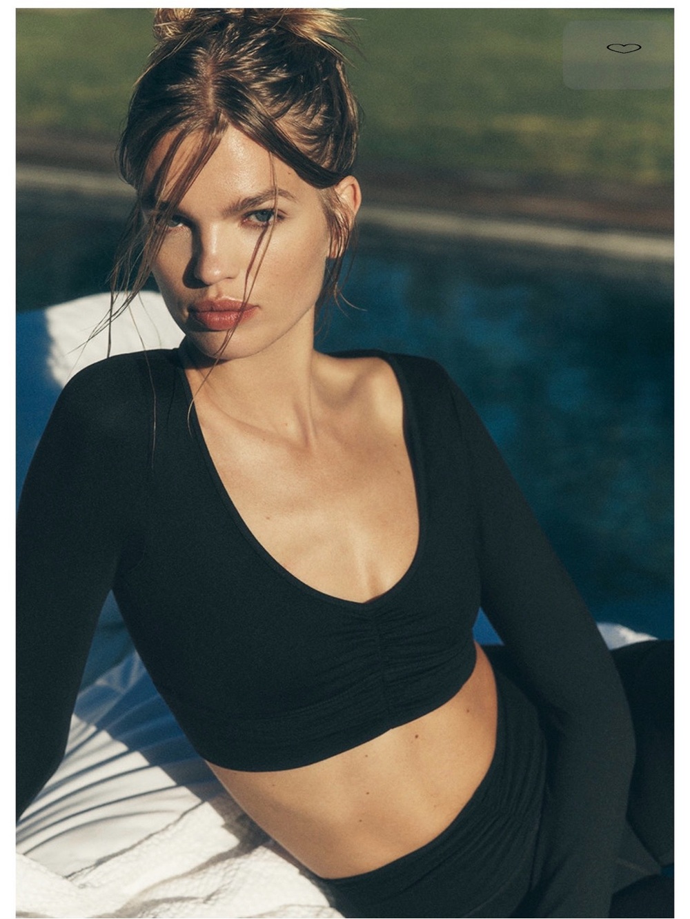 ALO Yoga Alosoft Intuition Long Sleeve Bra in black